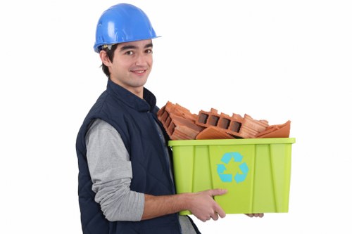 Recycling and disposal during garage clearance